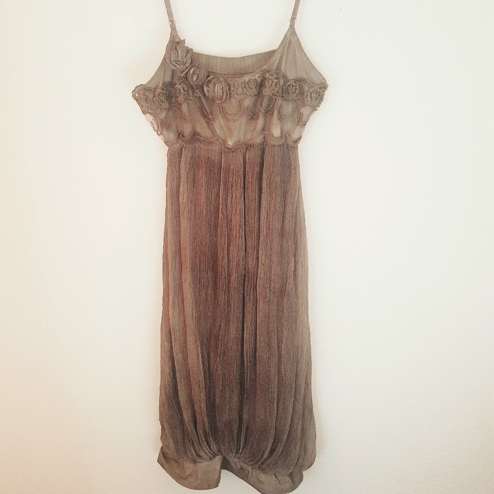 Silk tunic dress, size S, O187